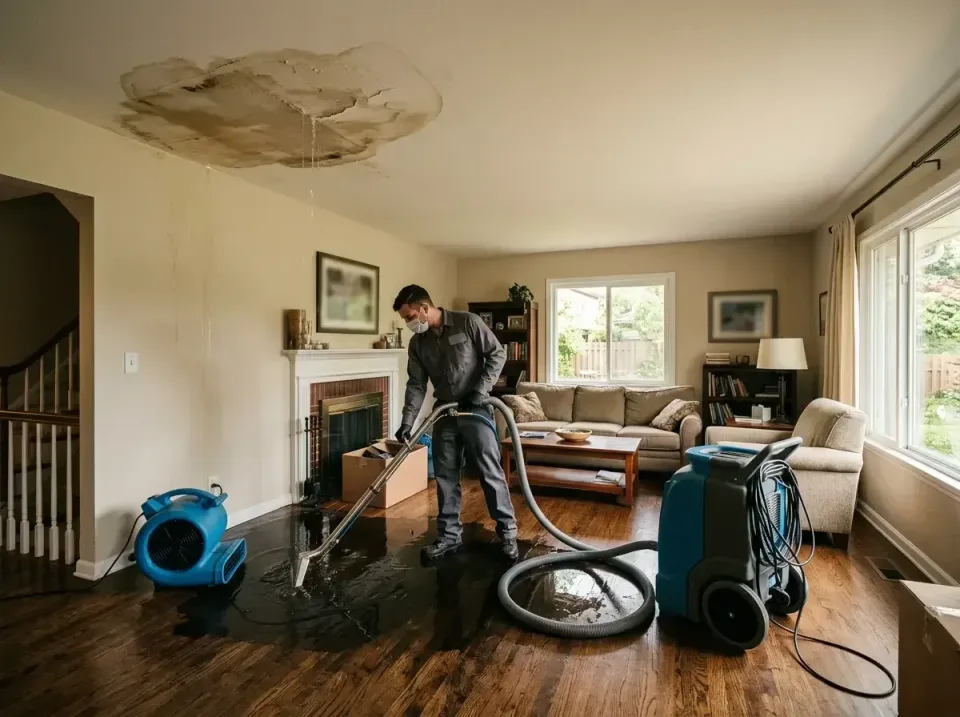 attic-pipe-burst-ceiling-drip-008 — frequently asked questions, Water Damage Restoration & Carpet Care in South Haven, MI
